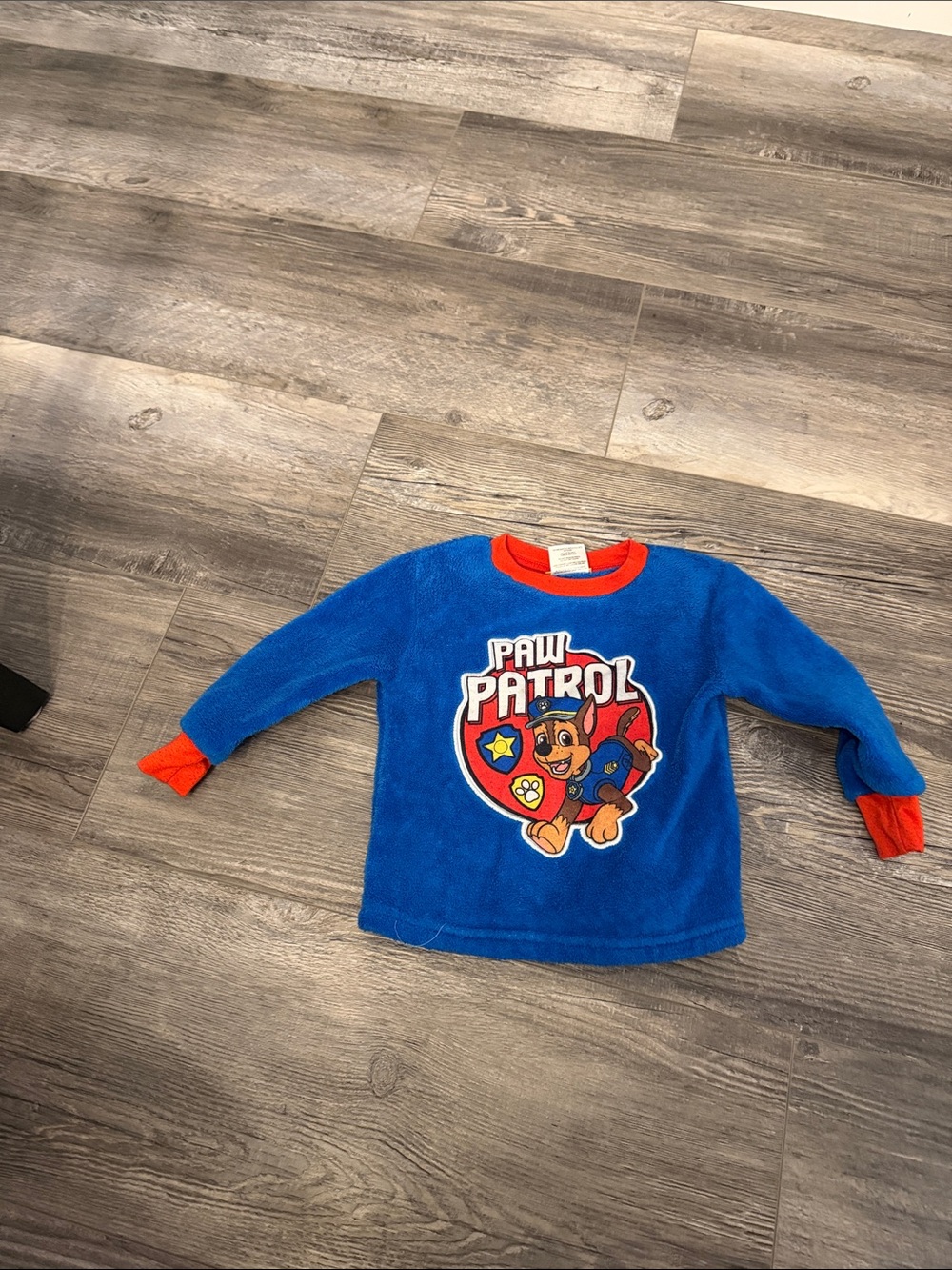 Nickelodeon Paw Patrol Bright Blue Fleece Pullover with Red Trim